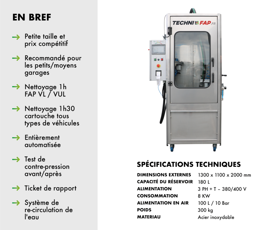 MACHINE DE NETTOYAGE FAP FCM 5000 de TECHNIFAP : informations et  documentations